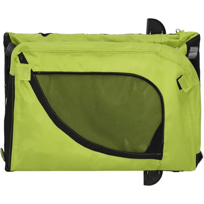 SECOLI Причіп для собак, візок для собак, бугі для собак з відбивачем. Причіп для велосипеда для собак до 45 кг, Зелений, 124 x 65 x 66 см