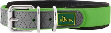 Нашийник для собак HUNTER CONVENIENCE COMFORT, нейлон, неопрен, 50 см, яблучно-зелений