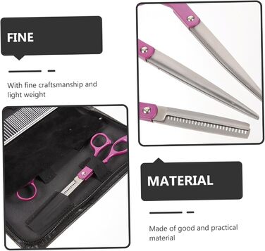 Професійні вигнуті ножиці для грумінгу собак POPETPOP з нержавіючої сталі, закруглені кінчики для безпечного догляду за шерстю вдома та в салоні