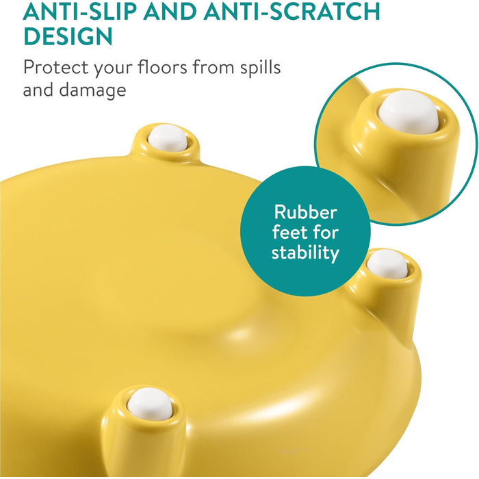 Набір мисок для котів Navaris (3 шт.) - антиковзаючі, 210 мл, для води та корму, миються в посудомийній машині