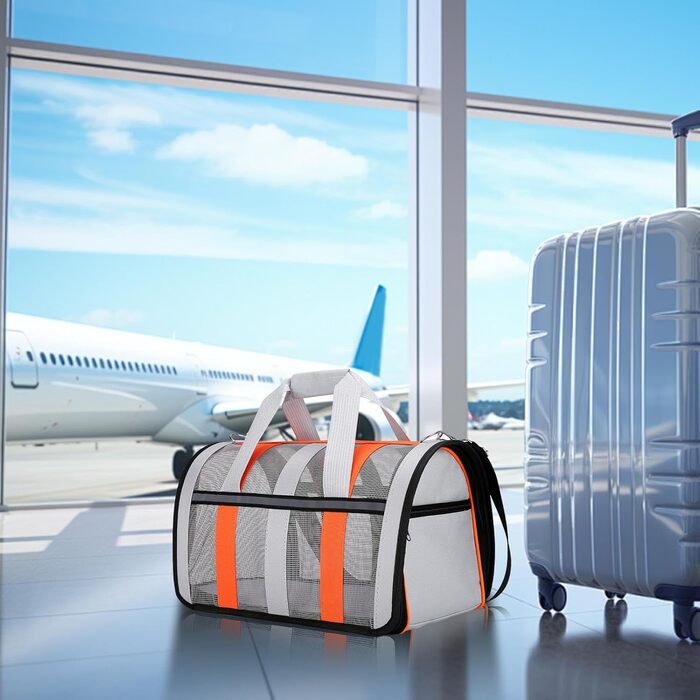 Складана переносна сумка-трансформер для собак | З міцної сітки, дихаюча | Ідеальна для подорожей