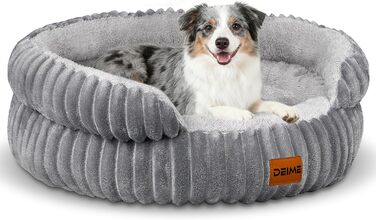 Ортопедичне ліжко для собак Deime, м'яке кругле ліжко, миється, собаче ліжко з знімним підкладом для двостороннього використання, кошик для собак, неслизький килимок для собак маленьких та середніх порід