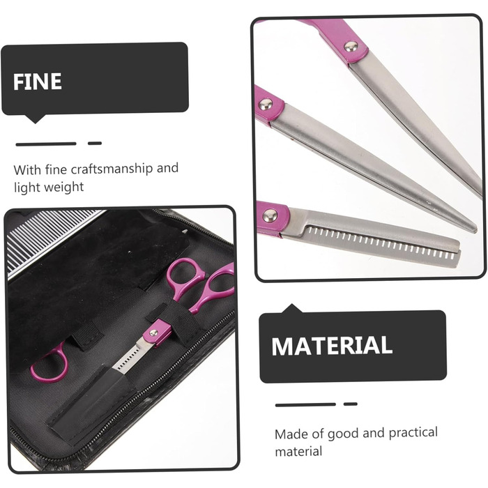 Професійні вигнуті ножиці для грумінгу собак POPETPOP з нержавіючої сталі, закруглені кінчики для безпечного догляду за шерстю вдома та в салоні