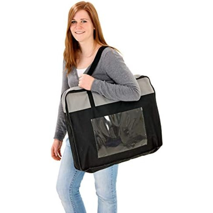 Karlie Smart Top Lounge L - лежанка для котів, сіра та чорна, розмір L (74x74x35 см)