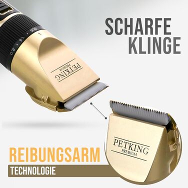 Професійна машинка для стрижки тварин PetKing Premium, для довгошерстих собак і котів