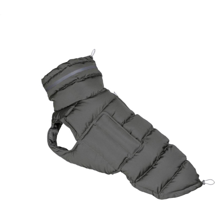 Водонепроникний зимовий пуховик для собак - тепла куртка для собак на холодну погоду, сірий | Зимовий одяг для тварин
