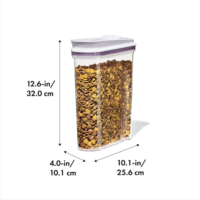 OXO Good Grips контейнер для корму домашніх тварин 4,25 л, герметичний, BPA-free, для 1,8 кг собачого або 1,6 кг котячого корму