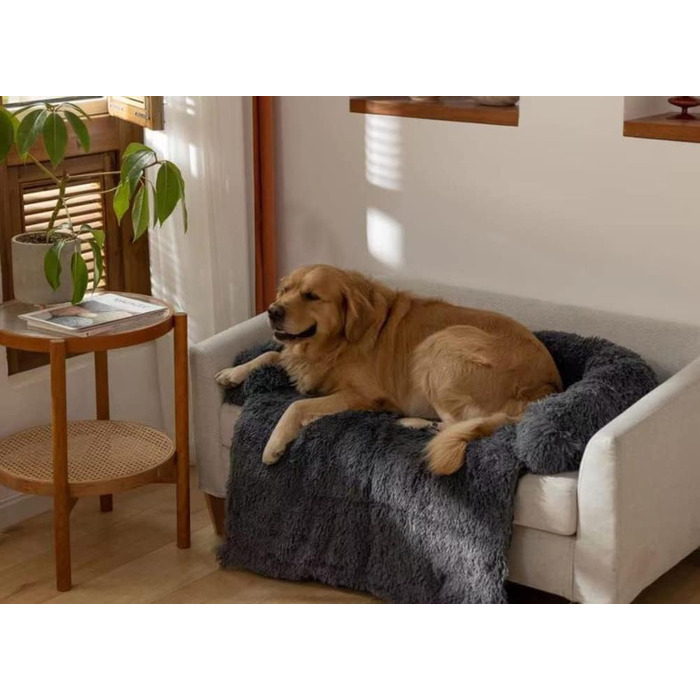 М'яке ліжко для собак та котів ANQI, рожеве, 76x76 см - ліжко-корзина, килимок для собак, захист дивану та багажника