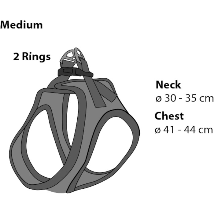 Шлейка для собак середнього розміру Flamingo Step&Go Bento (фіолетовий, M)