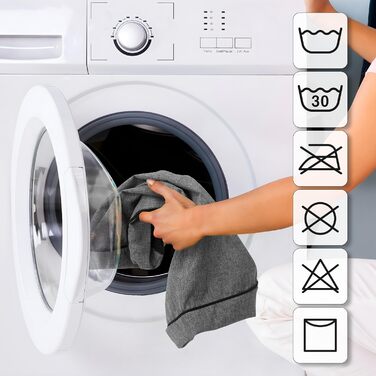 Лежанка для собак, велика (XXL), 118 x 78 см, сіра, з екологічного льону