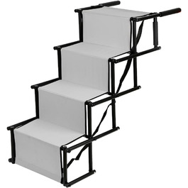 Східці для собак у машину: 4 сходинки, складана рамка, синій колір, до 75 кг