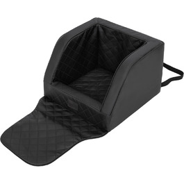 Крісло для собак, переноска для собак, лежанка для собак, переноски для тварин, заднє сидіння, ковдра для собак, корзина для собак, лежанка для котів, для маленьких собак, чорна шкіра, (46x46x31 см)