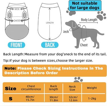 Теплий зимовий пуловер для собак, 2 шт. - пуловер з коміром-хомутом для дрібних собак, теплий одяг для цуценят