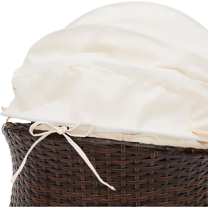 Крісло-ліжко для котів та собак Teamson Pets Clotho з відкидним балдахіном та знімним подушкою, коричнево-кремове, ST-N10004-UK