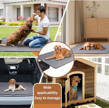 Водонепроникна ковдра для собак, туристична ковдра для собак, 100 x 70 см. Підходить для дому та відпочинку на природі