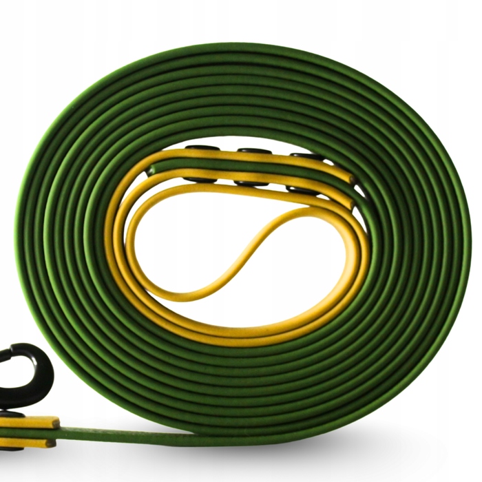 Повідець для собак (малих та великих) 20м, водонепроникний, міцний, довгий, зелений