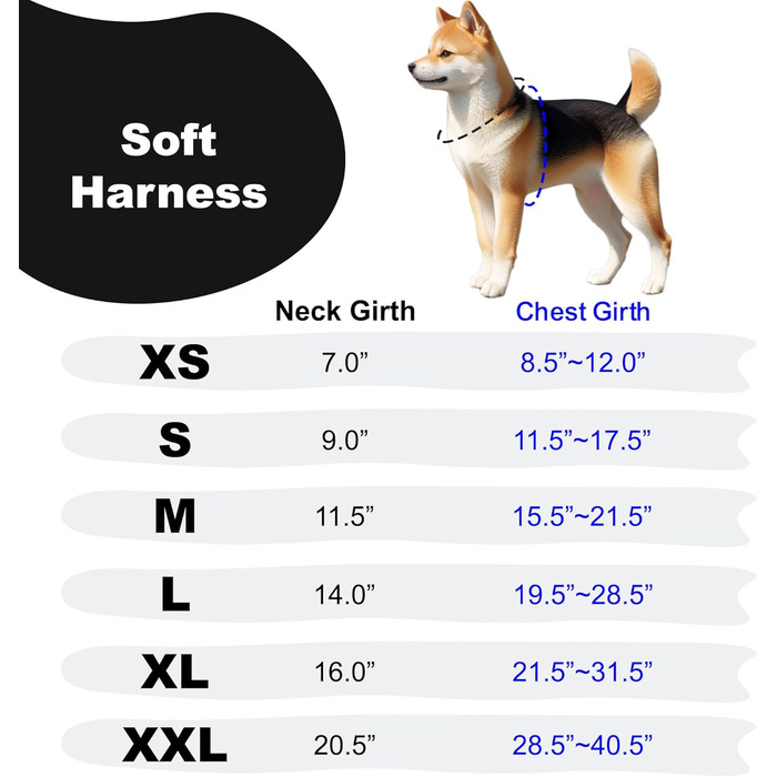 Нагрудник для собак Puppia для малих та середніх порід - супер м'який, багато кольорів, для цуценят, анти-тягнучий (L, Navy Blue)