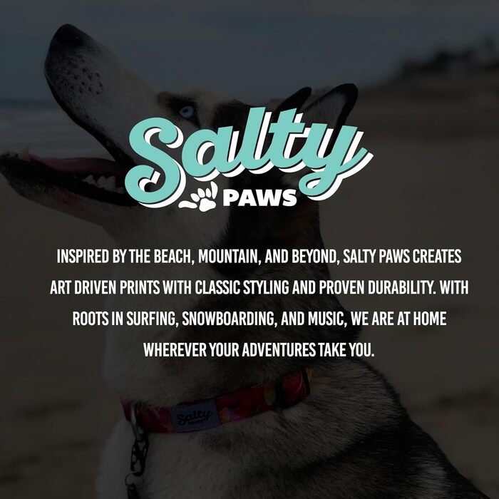 Нашийник для собак Shaka's Salty Paws Coral Camo, регульований, для хлопчиків і дівчаток, розмір S/M/L, до 11,3 кг