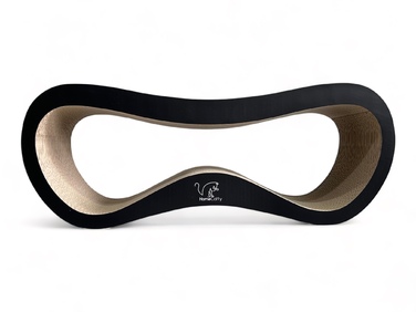 Низька дряпалка-хвиля з ліжком та килимками для кігтів HomeCatty (до 60 см)