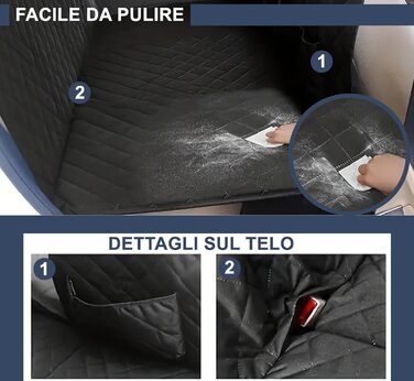 Чохол на сидіння автомобіля для собак Lupex, захист для тварин, Oxford, нековзний, водонепроникний, з кишенями