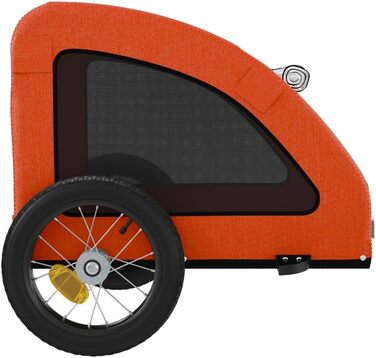 Фahrradanhänger для собак Оксфордська тканина та залізо 124x53x53 см Причіп для собак Oxford