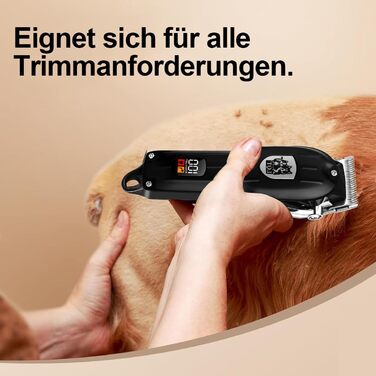 Машинка для стрижки собак, акумуляторна бездротова тиха, для котів та інших тварин, чорна