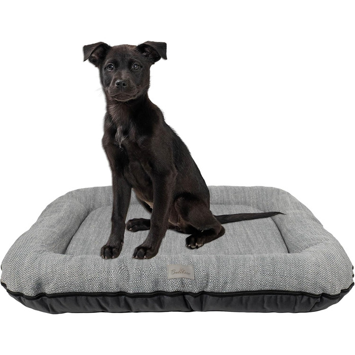 Водонепроникне лежанка для собак, килимок з кодури | Внутрішнє та зовнішнє використання, для маленьких собак | Сірий колір, розмір S: 70 x 50 см