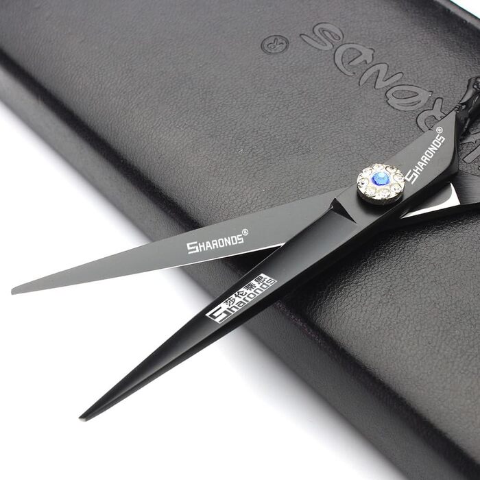 Професійні ножиці для перукарів 6/7 дюймів з візерунком троянд, комплект 2 шт., японська сталь