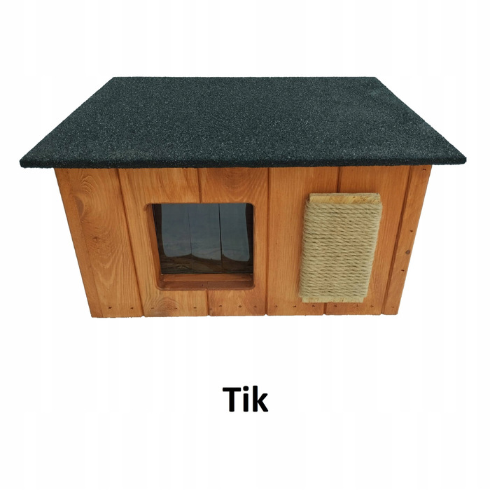 Будиночок для кота, сірий, прямокутний (86 x 47 x 37 см)