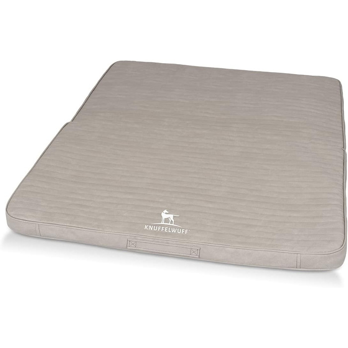 Ортопедичний килимок для собак Knuffelwuff Roanoke: 100 x 80 см, сірий, знімний, миючий, для великих, середніх та малих собак
