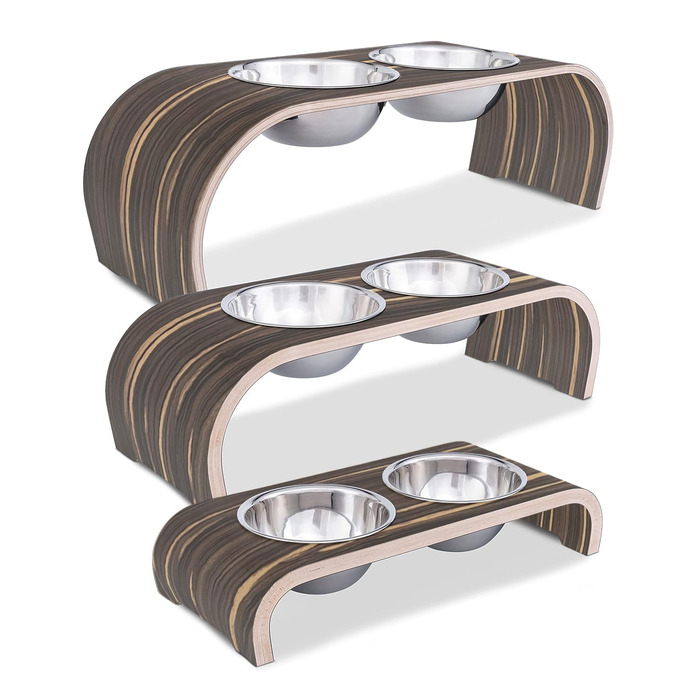 Набір мисок для собак ilaCasa Makassar - 2 шт. Підвищені, для корму та води