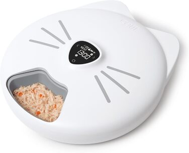 Автоматичний годівниця для котів Catit PIXI, 6 прийомів, білий