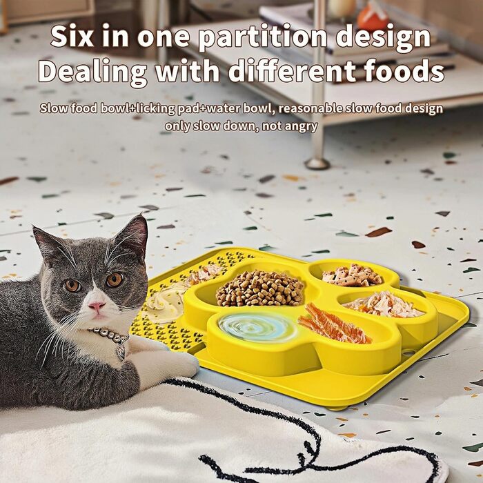 Килимок для годування собак та котів, повільне годування, миска та килимок для ласощів, зменшення тривоги, розвага, ідеально для купання та грумінгу