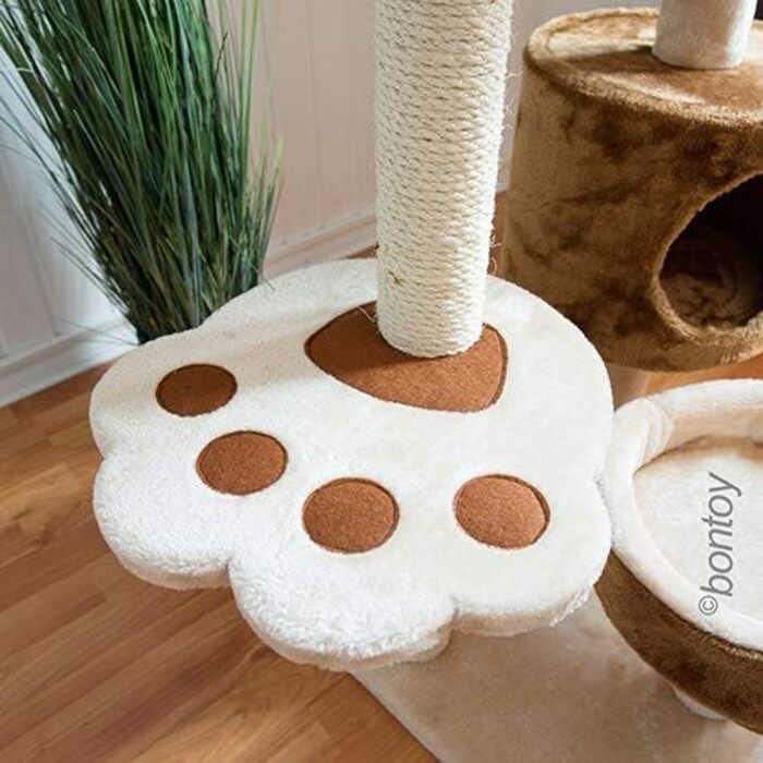 Дряпак для котів Bontoy Romy, 49.5 x 49.5 x 80 см, з лежанками та місцями для лазіння, для великих котів