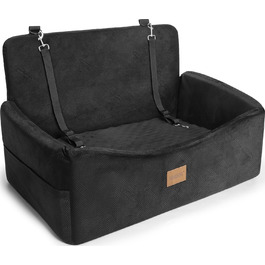 Автокрісло для собак JOEJOY - велике, для середніх та 2 маленьких собак до 25 кг, знімний чохол, Memory Foam, з ременями безпеки