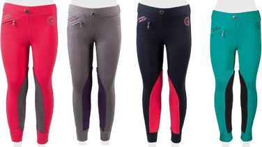 Дитячі штани для верхової їзди PFIFF Ella, 134 розмір, блакитний/рожевий