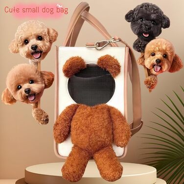 Сучасна сумка-переноска для собак, штучна шкіра, практична переноска для малих та середніх собак та котів, сумка для цуценят, стильна сумка-переноска для прогулянок та подорожей