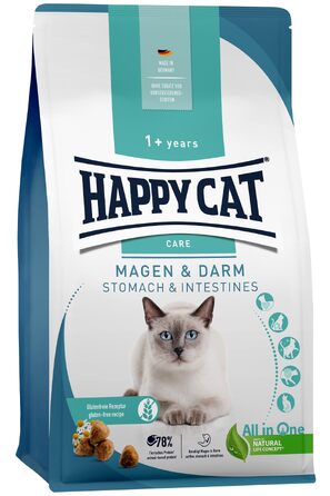 Сухий корм для котів Happy Cat Care Magen & Darm з качкою для чутливого травлення, 1.3 кг (4 упаковки по 325 г)