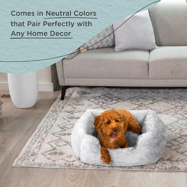 Лежак для собак Best Friends by Sheri Soothe & Snooze Lounge Lux, прямокутний, меморі фоам, сірий, розмір S 51x38 см, праний