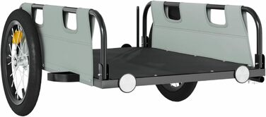 Фархангер ARKEM для велосипеда: сірий, з оксфордської тканини та металу, кошик для собак