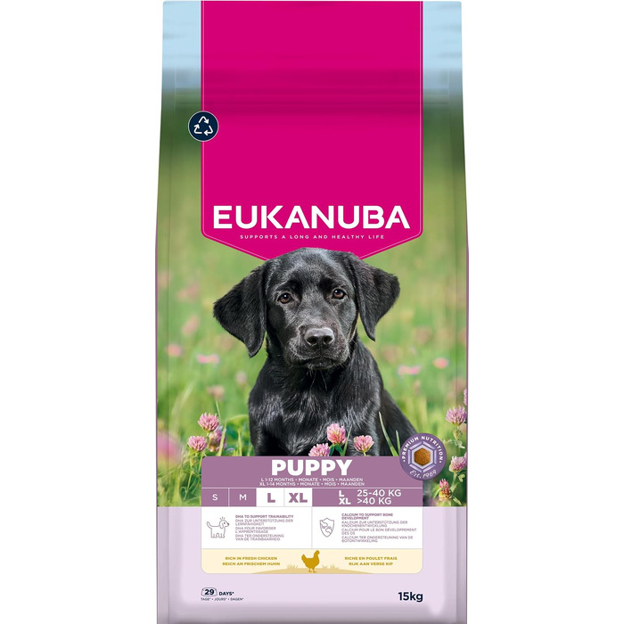 Сухий корм для собак великих порід Eukanuba з куркою для дорослих, преміум-клас, 15 кг
