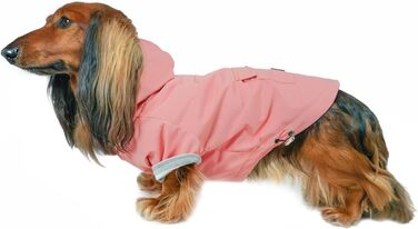 Водонепроникний дощовик для собак DJANGO Highland, оливковий, розмір M, з капюшоном та кишенею, для маленьких та середніх собак