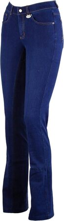 Лазура - жіночі рейтузи Джодхпур Діна | Джинсові рейтузи з повним обтягом | Дихаючі та еластичні рейтузи з повним обтягом | Джинсові рейтузи з 5 кишенями | Рейтузи для верхової їзди в 3 кольорах | Розміри 36-46 40 Джинсовий блакитний/Нічний блакитний