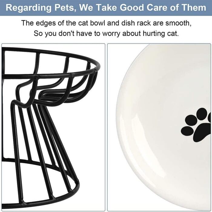 Набір мисок для котів з піднятою платформою, запобігає болю в шиї, широкі миски, анти-блювотні, з неслизьким килимком (зелені)