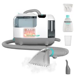 миюча пилосос з паровою функцією HAUSHOF StainZapper Vapo, для килимів, диванів, авто, з підігрівом води та високою температурою пари, з миючим засобом