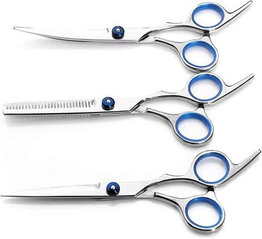 Набір професійних ножиць для грумінгу тварин 4 в 1 (набір ножиць для собак, котів) – нержавіюча сталь