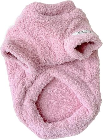 Пуловер для собак - теплий зимовий пуловер для маленьких та середніх собак, джек рассел, цуценята (Рожевий, M)