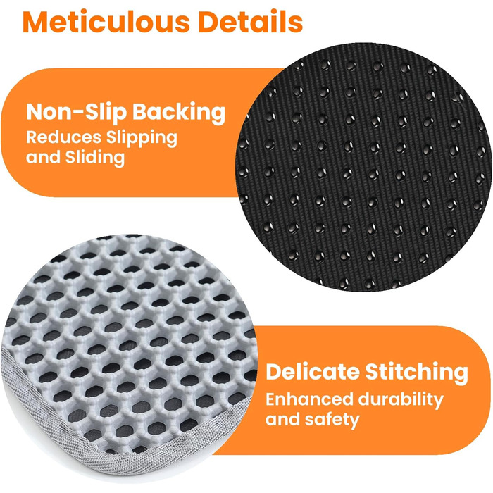 Килимок для котячого туалету Petinstinct, 116x66 см, XXL, сірий