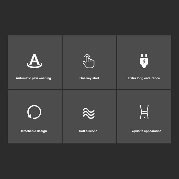 Автоматичний мийник лап для собак, електричний, з м'якими щетинками, 360°, блакитний