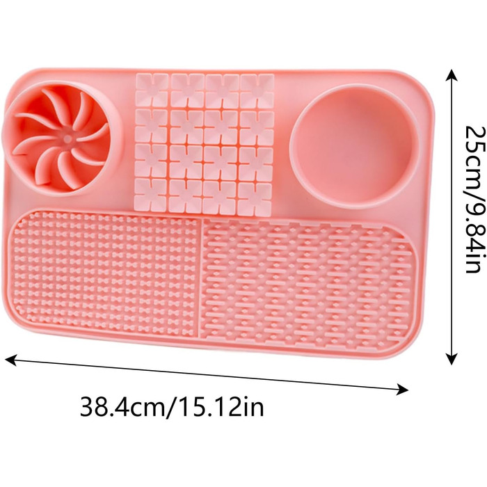Лежанка-лежак для собак з повільним годуванням, інтерактивна іграшка-лежак | Годівниця-пазл для собак | Лежак для собак (Рожевий, універсальний розмір)